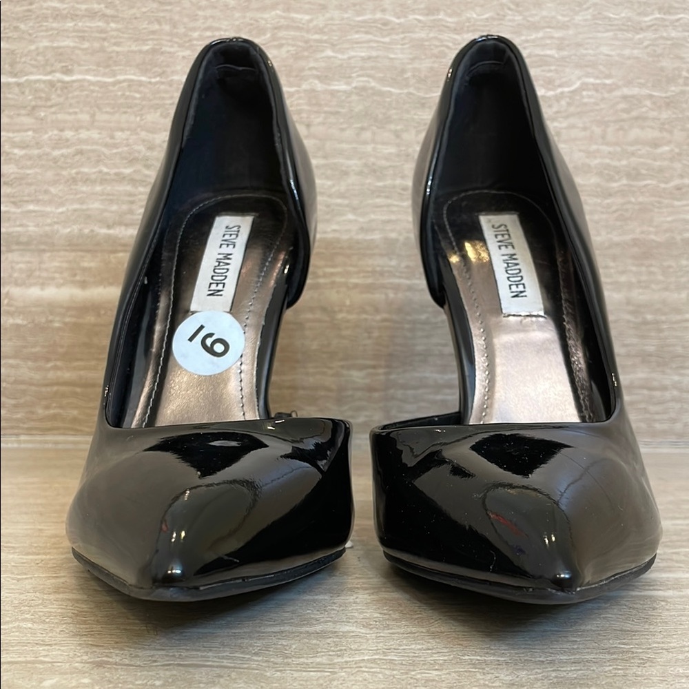 STEVE MADDEN UEC Women’s Size 9 Black Stiletto Heel Pointed Toe - Picture 7 of 14